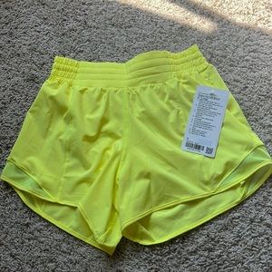 neon yellow lululemon short